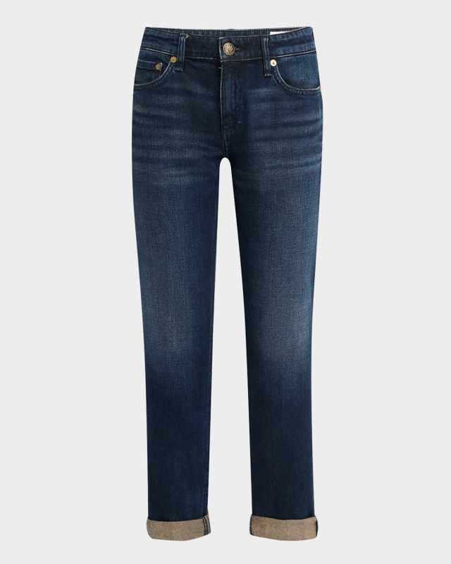 Dre Low-Rise Slim Boyfriend Jeans